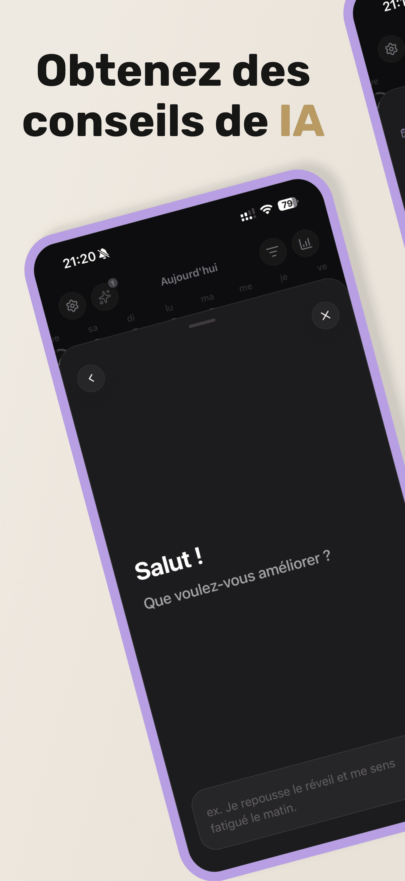 Plans d'habitudes avec Build with AI quand tu le demandes