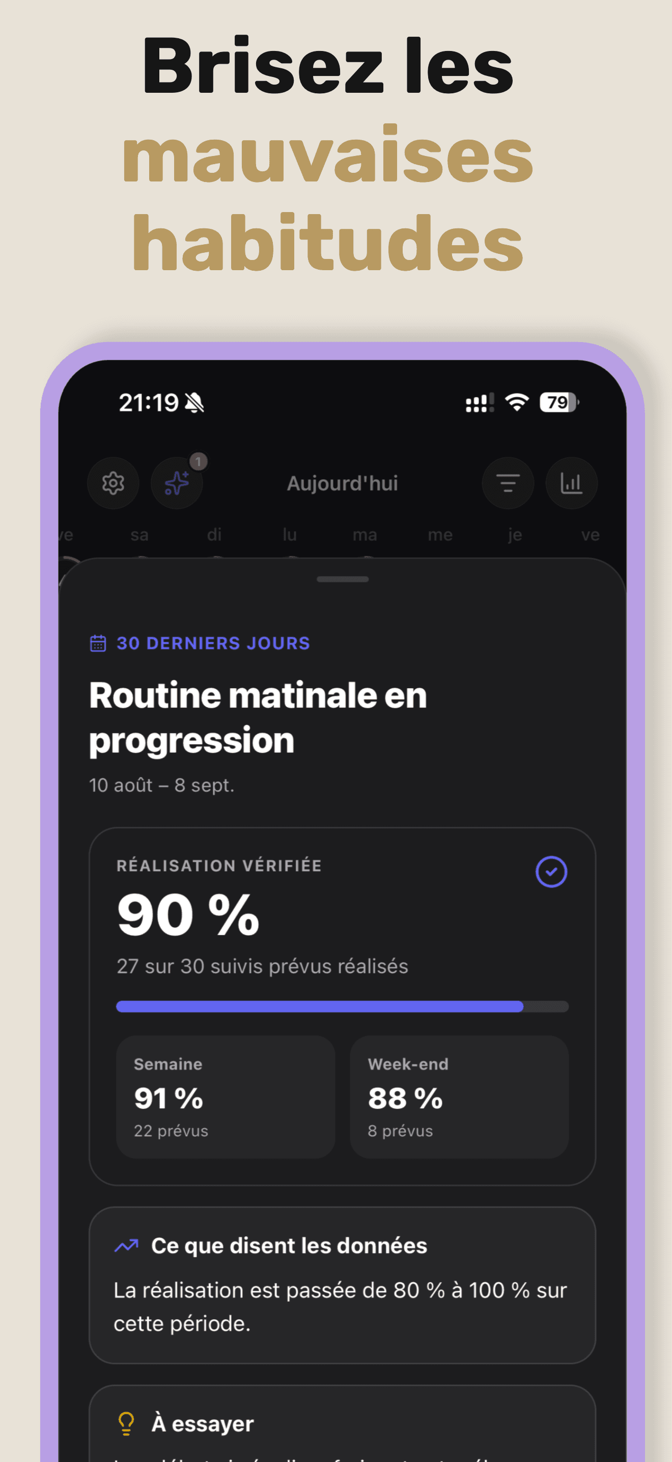 Arrête les mauvaises habitudes grâce à la détection de motifs